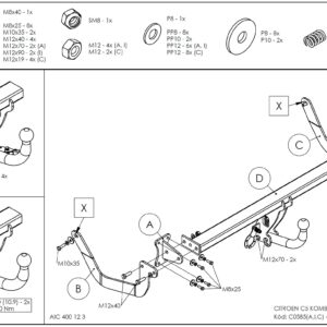 C0585 CITROEN C5 kombi 2008- prevedenie C
