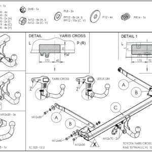 T0796 LEXUS LBX Crossover 2024- prevedenie A